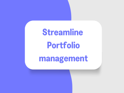 streamline portfolio management