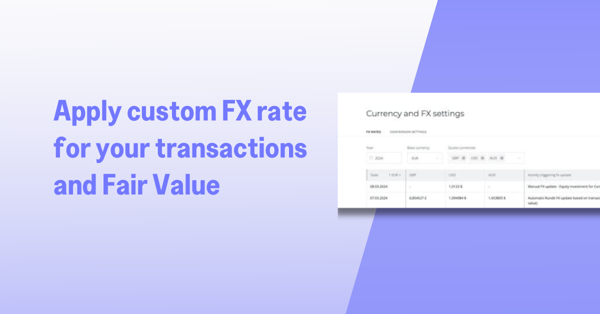 Custom FX rate - Rundit