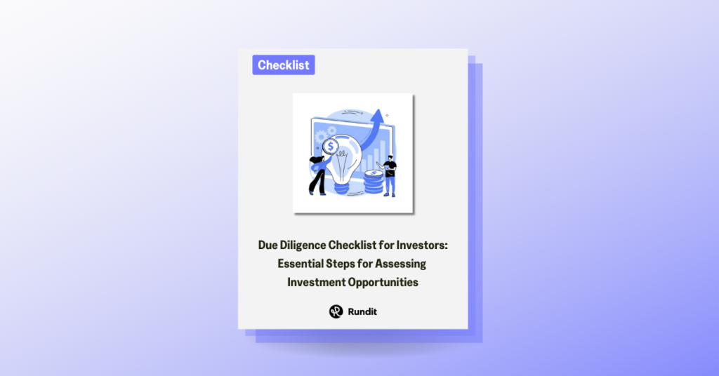Image showcasing Due Diligence Checklist for Investors - Rundit Blog
